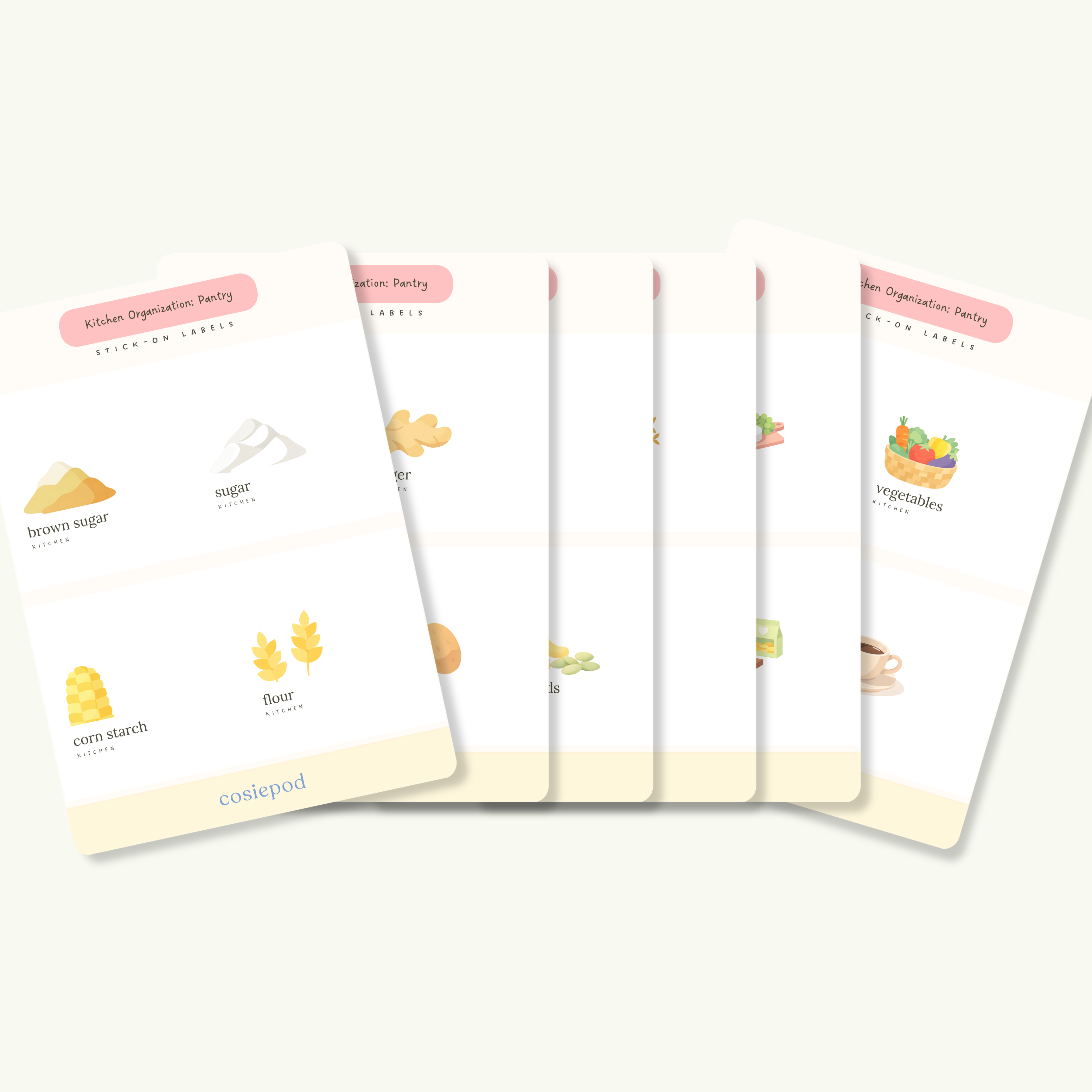 Kitchen: Pantry Labels