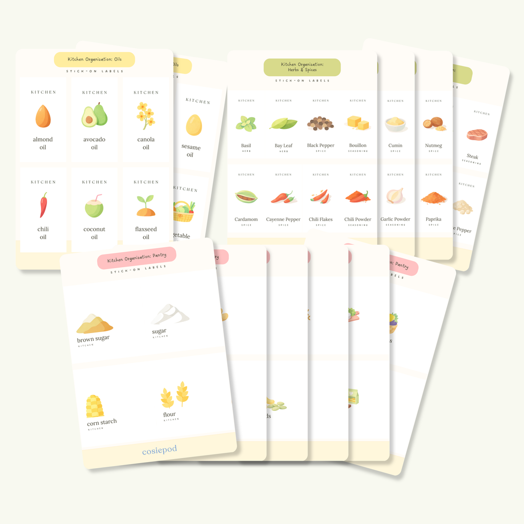 Kitchen Essentials Label Set