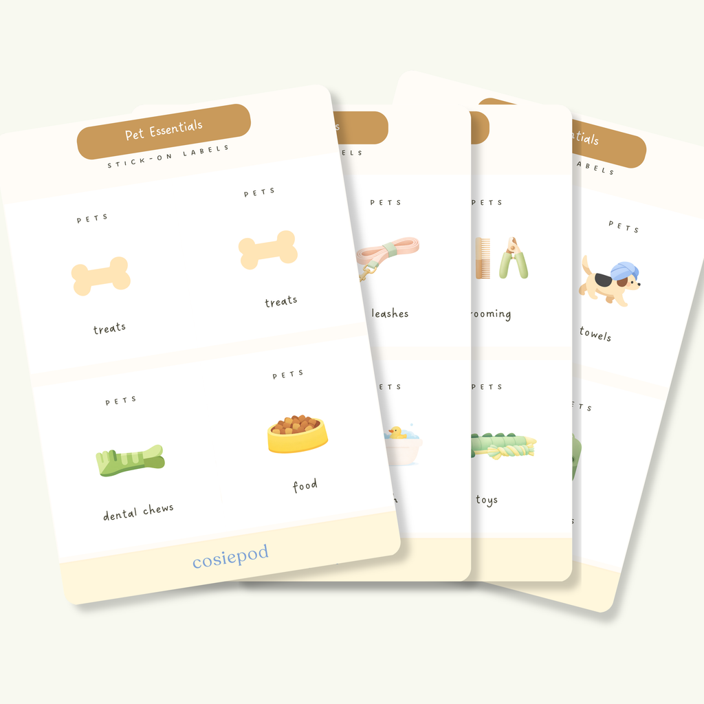 Pet Essentials Sticker Labels